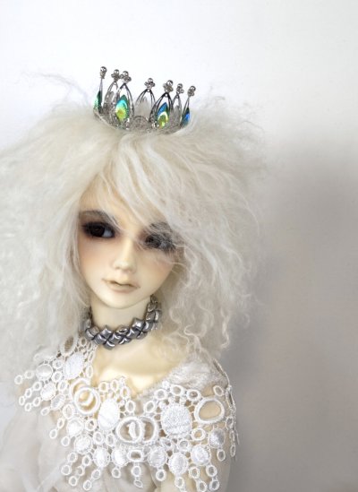 画像1: クラウン 銀 クジャク黄緑